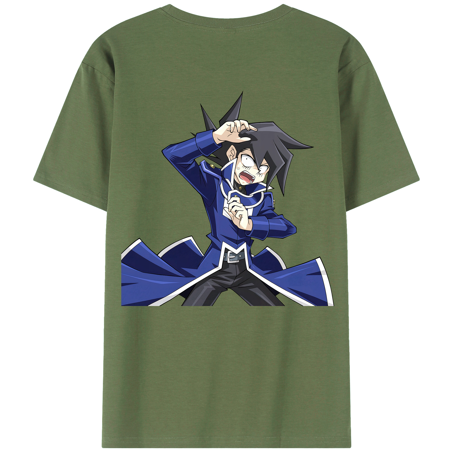 （画像用） 遊☆戯☆王 Yu-Gi-Oh! 綿100％ メンズ半袖Tシャツ（バックプリント） 通気性